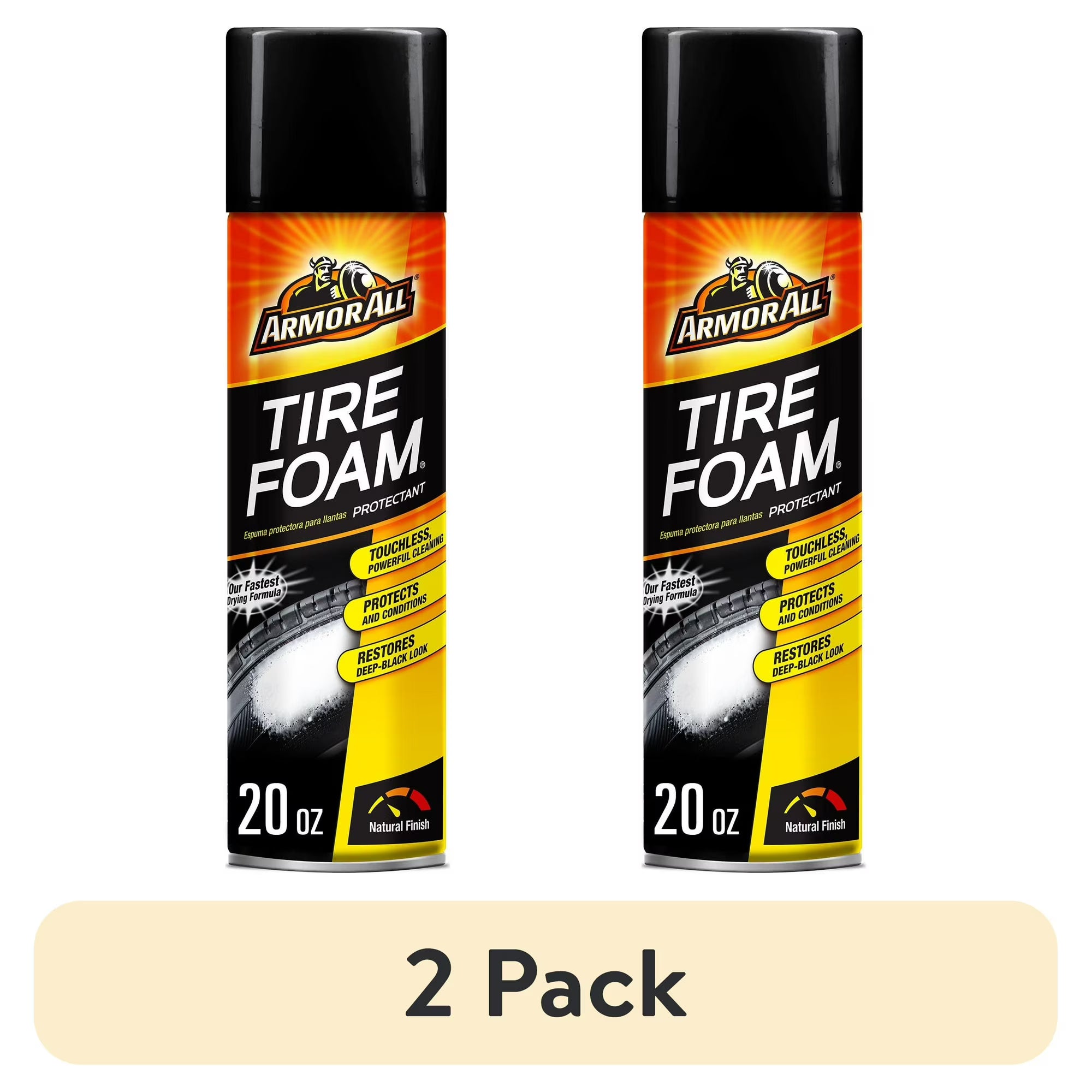 Armor All Armor All Tire Foam Car Cleaning Foam Wheel And Tire Cleaner 20 Oz (Pack of 2) — 20 oz