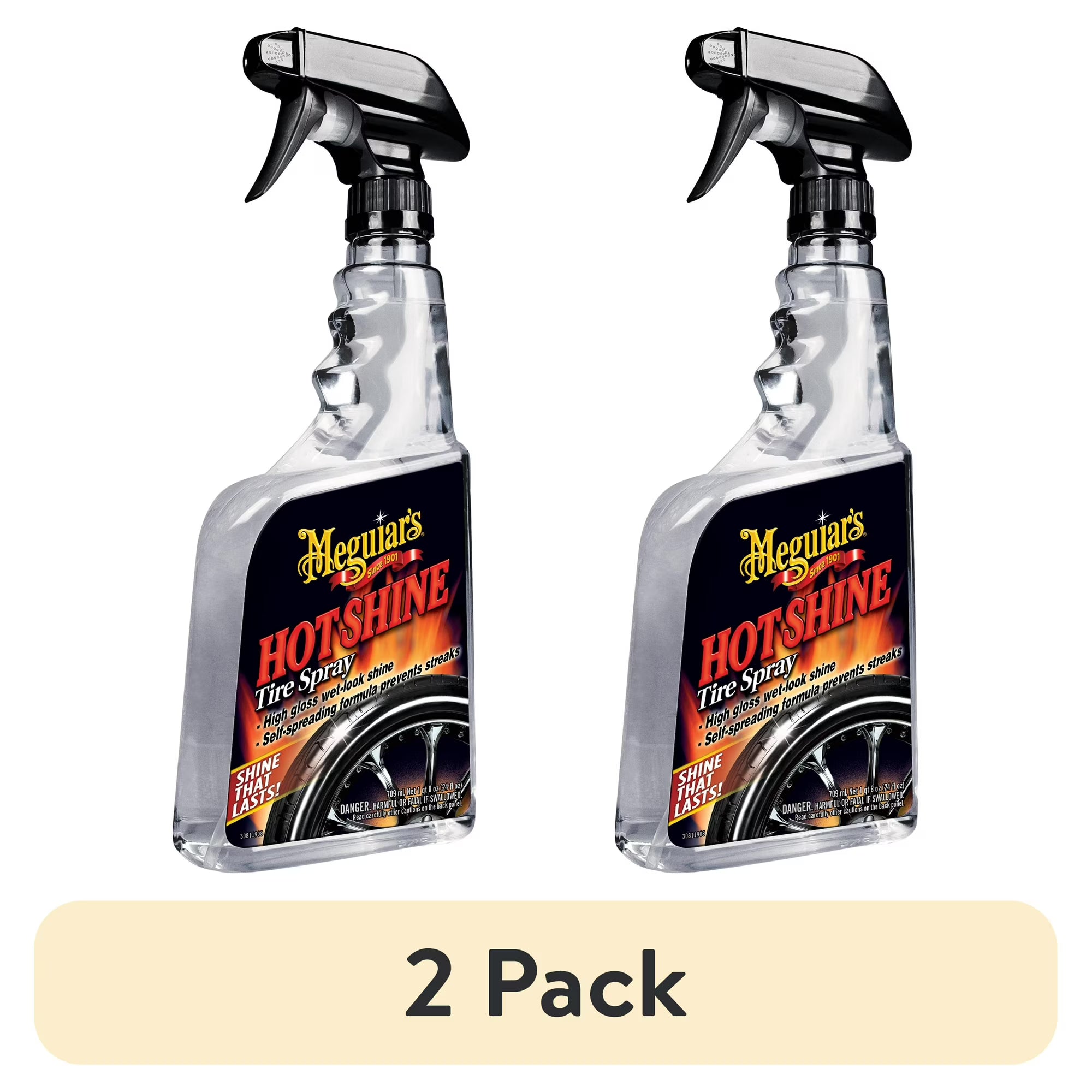 Meguiar's Meguiar S Hot Shine Tire Spray G12024 24 Oz (Pack of 2) — 24 oz