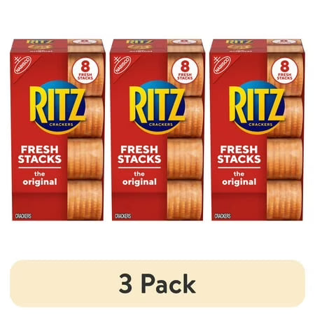 RITZ 3 Pack Ritz Fresh Stacks Original Crackers Travel Snacks 11 8 Oz 8 Multi Snack Packs — 3 ct · 8 oz