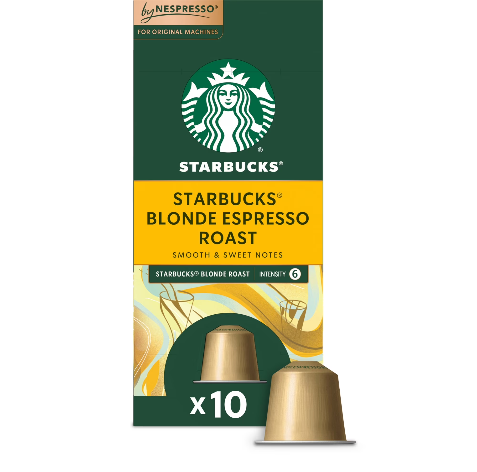 Starbucks by Nespresso Original Line Blonde Espresso Roast — 10 Pods