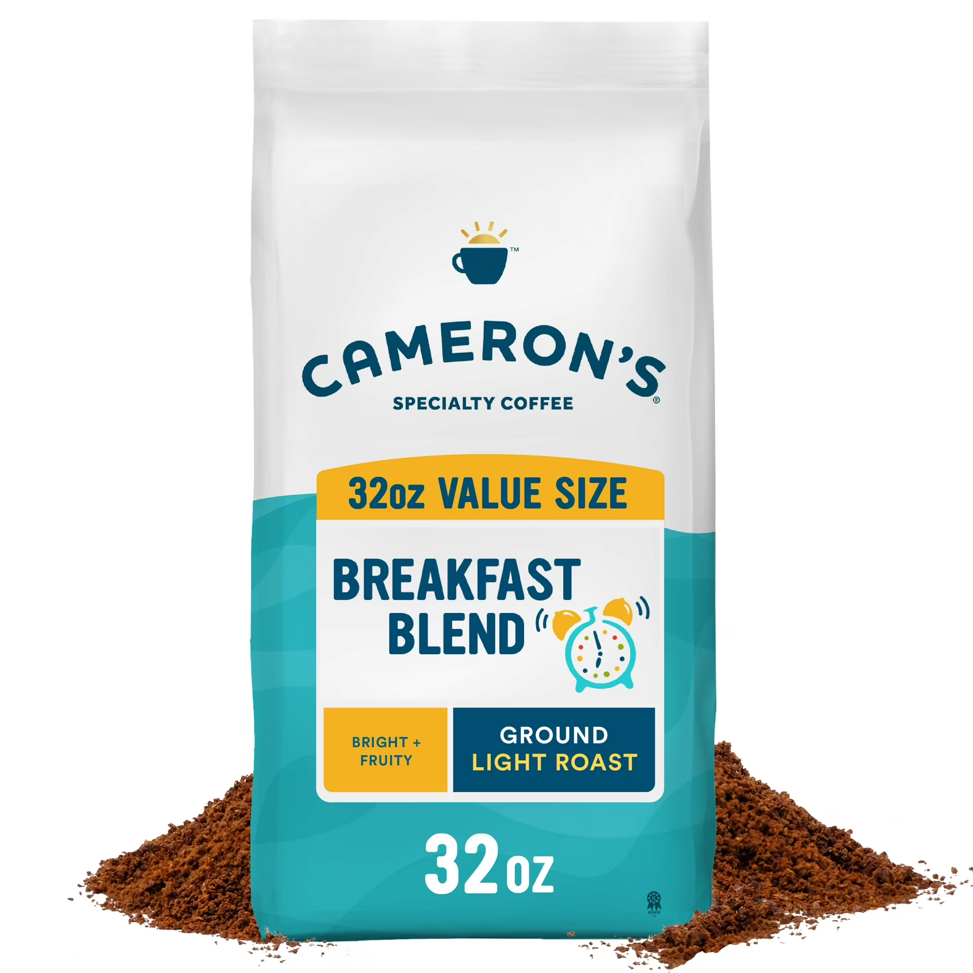 Cameron's Coffee Breakfast Blend Ground Coffee, Light Roast — 32 oz