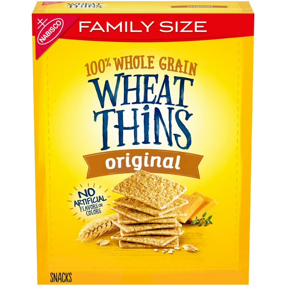Wheat Thins Wheat Thins Original Snacks Whole Grain Wheat Crackers Snack Crackers Family Size 14 Oz — Family Size · 14 oz