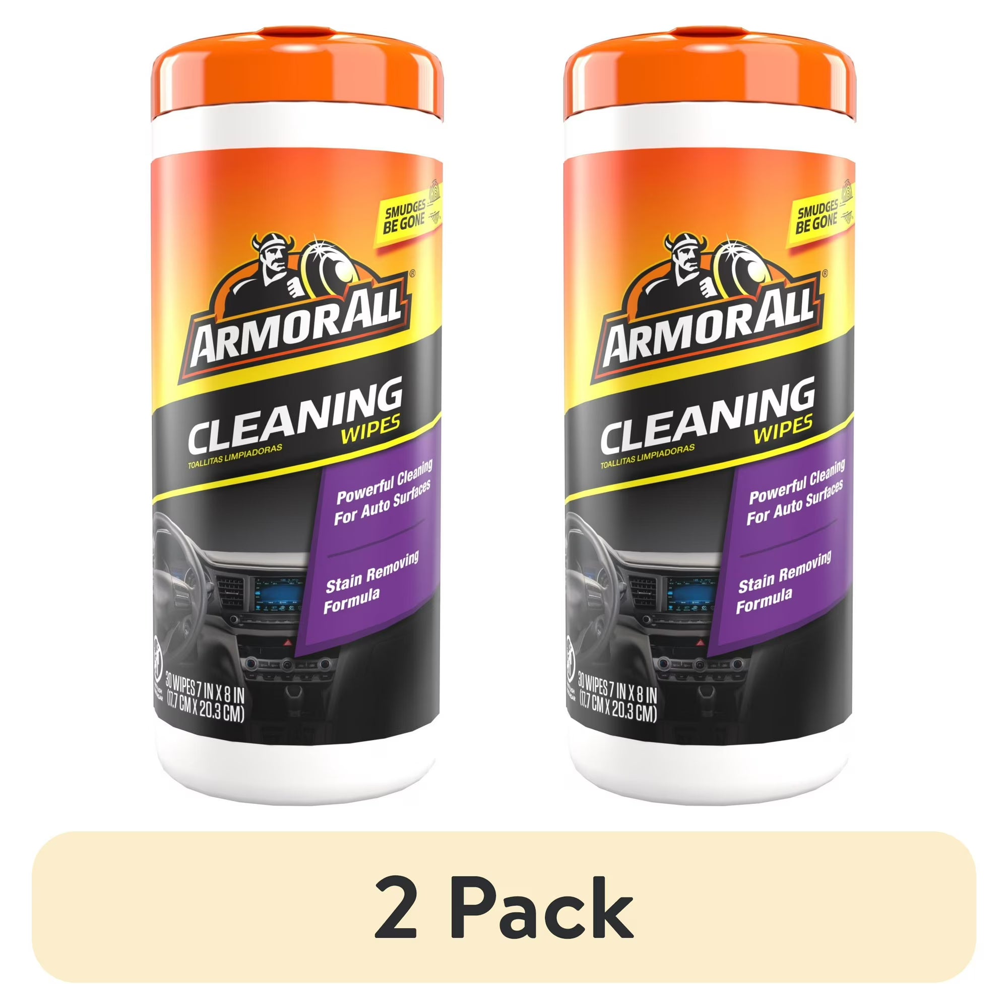 Armor All Armor All Interior Car Cleaning Wipes 30 Count (Pack of 2) — 30 ct