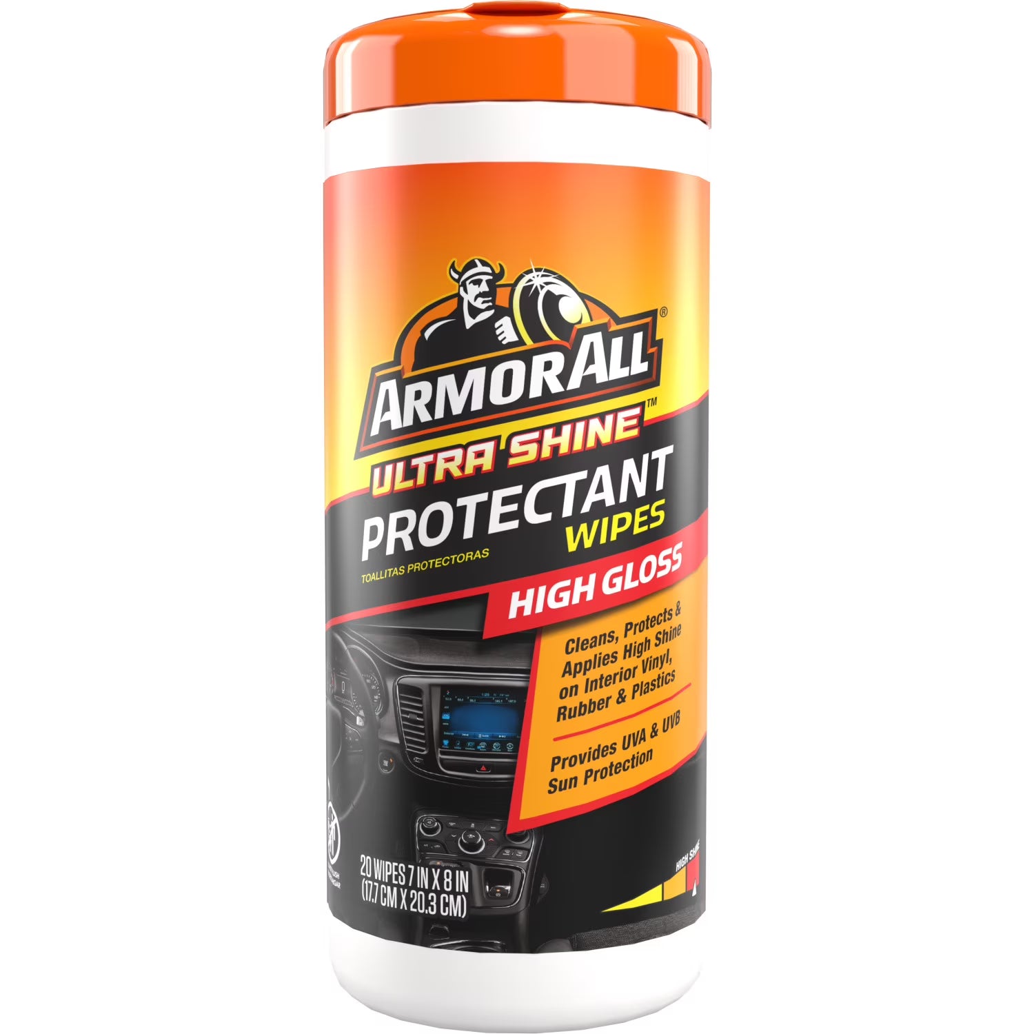 Armor All Armor All Ultra Shine Car Protectant Wipes 20 Count (Pack of 2) — 20 ct