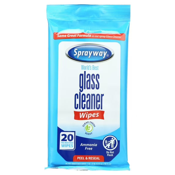 Sprayway Sprayway Glass Cleaner Wipes 20 Pack (Pack of 2) — 20 ct