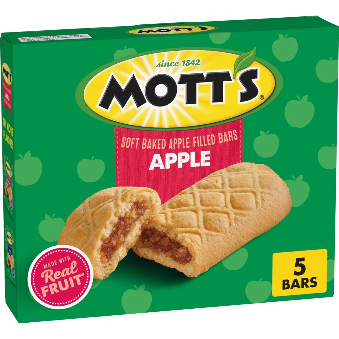 Mott Mott S Soft Baked Filled Bars Apple 5 Count 6 55Oz — Apple · 5 ct · 55 oz