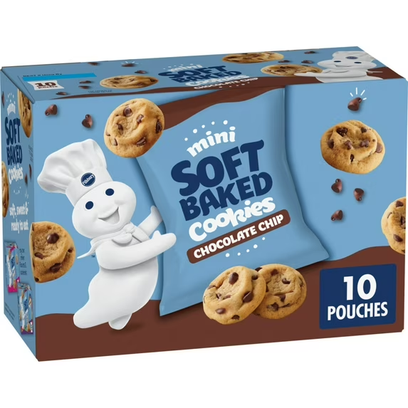 Pillsbury Pillsbury Mini Soft Baked Cookies Chocolate Chip Snack Bags 10 Ct — 10 ct