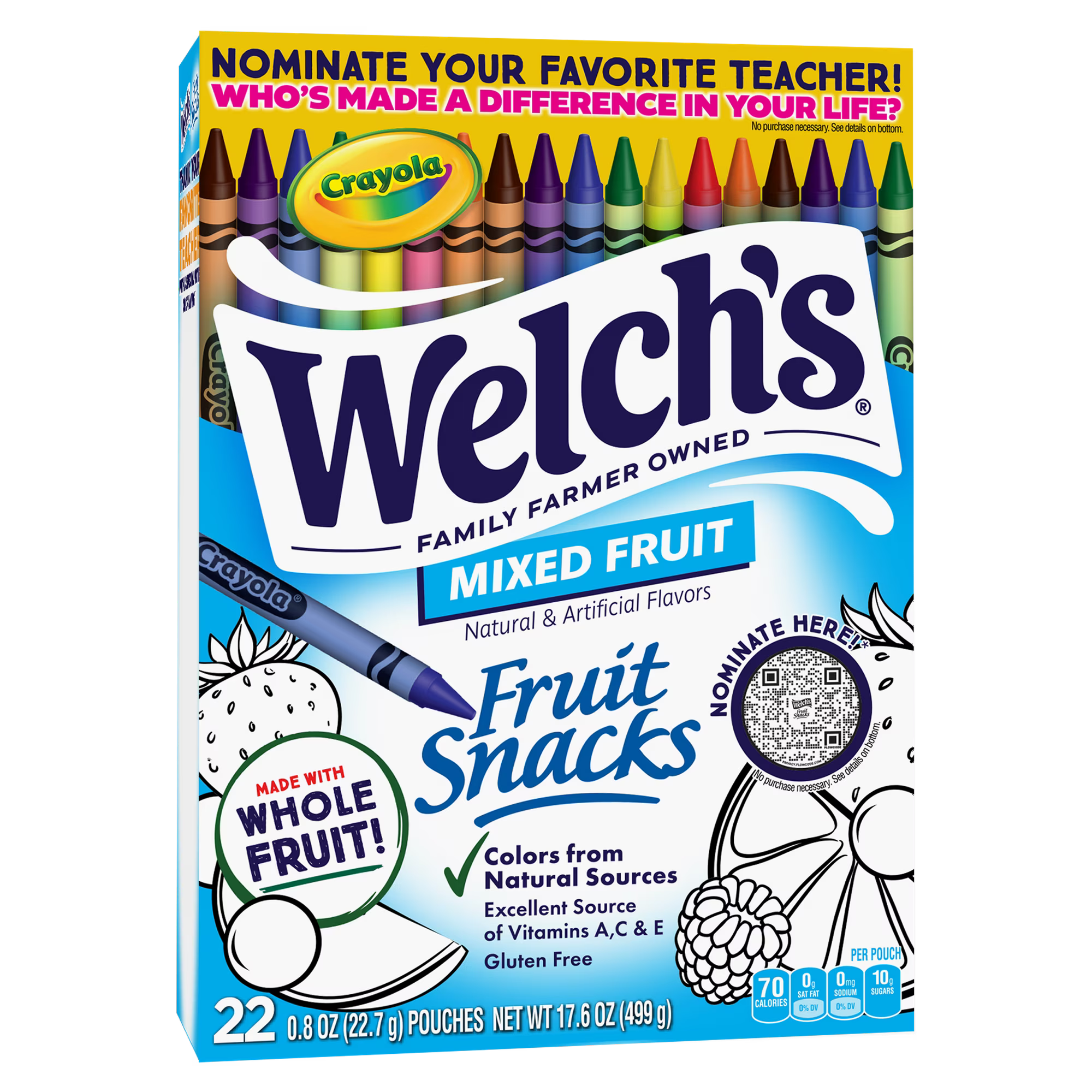 Welch's Welch S Made With Real Fruit Fruit Snacks Mixed Fruits 0 8 Oz 22 Count — 22 ct · 8 oz